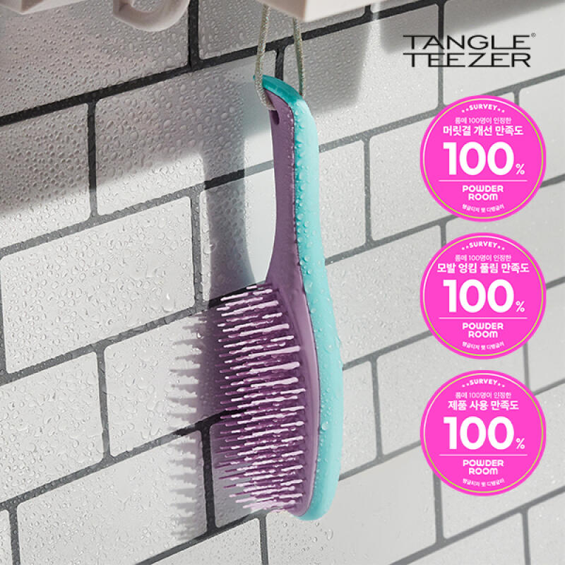 Tangle Teezer Мини расческа для распутывания мокрых волос Лист глицинии