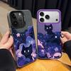 Милый Мультяшный Чехол-Кошка для iPhone 17 Air 16e 14 15 16 Plus 11 12 13 Pro Max Мягкий Чехол