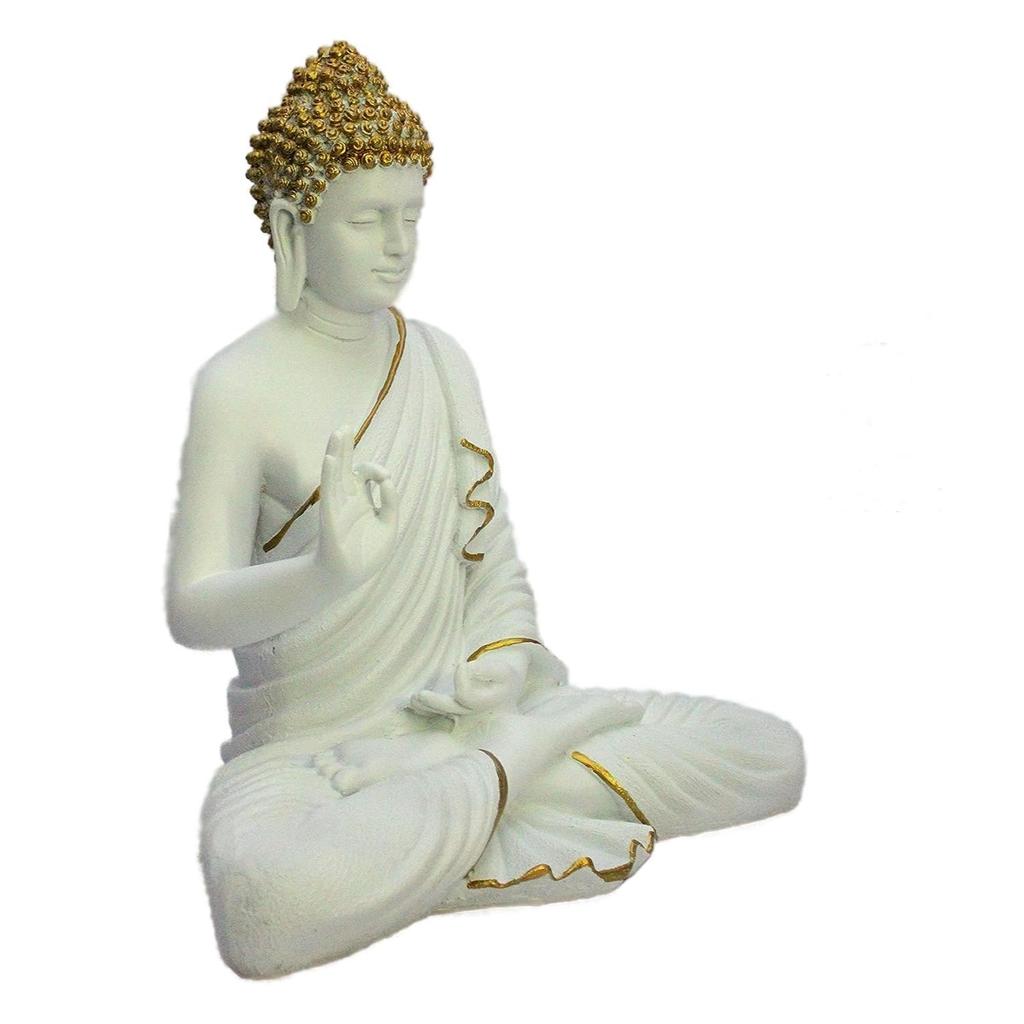 Новые изделия из смолы для медитации, статуя Будды-идола, подарочный предмет, украшение для дома из полистоуна