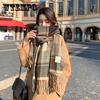 New Scarves For Women In Autumn And Winter Versatile Lattice Thickened Student Lovers Scarves For Men Imitation Cashmere For Warmth