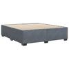 Bed Frame without Mattress Dark Grey 180 x 200 cm Velvet