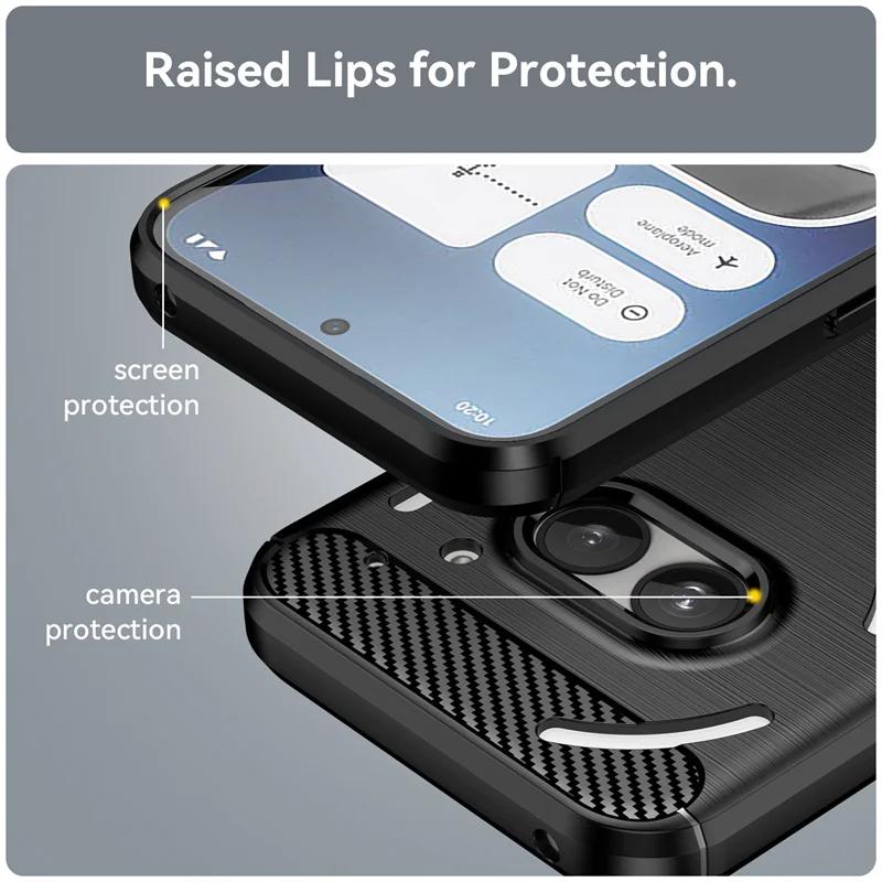 Гибкий чехол из ТПУ для Nothing Phone 2a Nothig Phone 2 1 Защитный чехол Ударопрочный ультратонкий деловой чехол с полной защитой