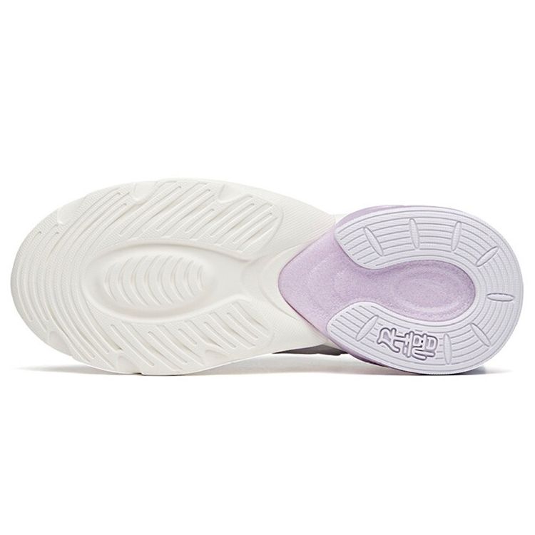 Anta Кроссовки женские Millennium 2.0 Non-Slip, износостойкие, низкие, для папы, белые, фиолетовые 122128896-4