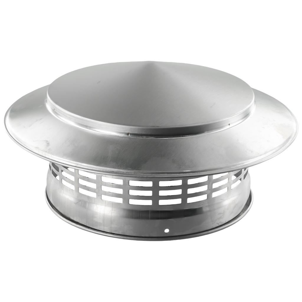 75/200мм Колпак для дымохода из нержавеющей стали для наружной стены, крыши, трубы, вытяжного отверстия, вытяжной зонт для дымохода, серебристый колпак для дымохода