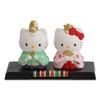 Fukubeya Seto Ware Hello Kitty Standing Hina Dolls with Pedestal | Hinamatsuri (Doll Festival) Ceramic Figurine, Compact, Made in Japan