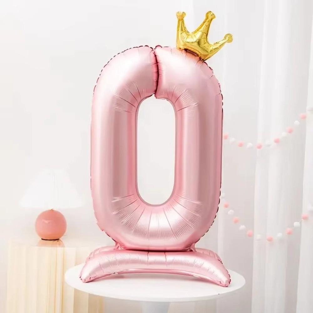 42 Inch Digital Balloon Princess Birthday Aluminum Foil Jumbo Number Balloon Girls Birthday Favor Party Ballons