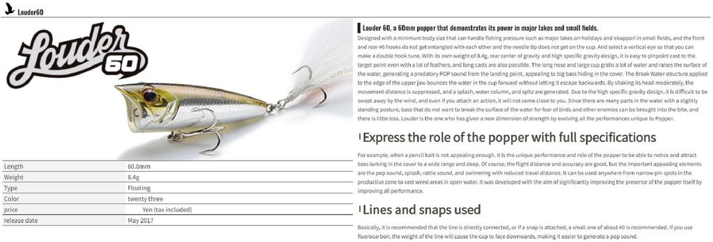 OSP Плавающая приманка Louder 60 Popper F-89 (0767)