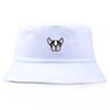 Cute Puppy Embroidered Fisherman Bucket Hats Spring Summer Personality Basin Dog HatOutdoor Travel Sunshade Beach Hat