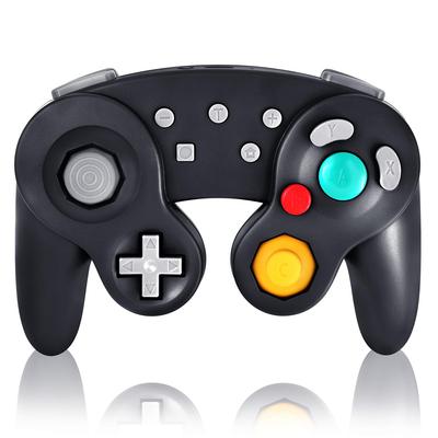 Беспроводной геймпад Switch Pro типа Gamecube с вибрацией [K&SGAMER] (Турбо и Функция) (черный)