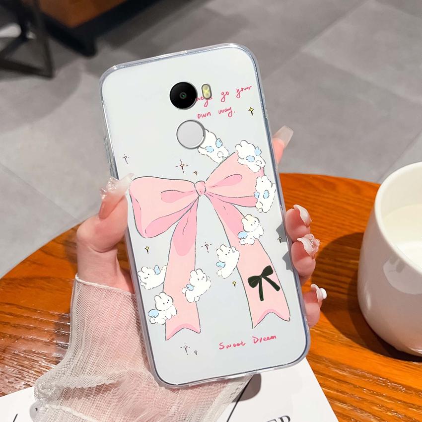 Чехол для Redmi 4 3 6 Pro 4A 4X 5A 5 Plus K90 Милый узор акулы и кошки Телефонные сумки Мягкий ультратонкий ТПУ силикон Противоскользящая оболочка для Redmi Прозрачная задняя крышка