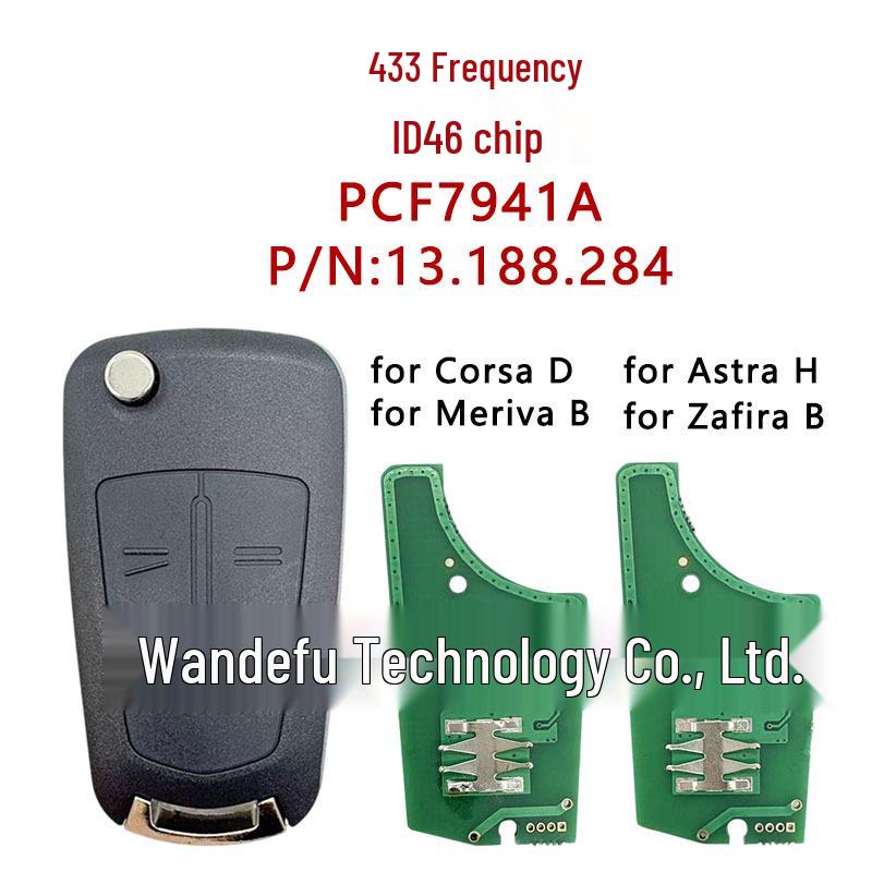 Чип ID46 433 МГц Совместим с пультами Opel для Corsa D/Astra H