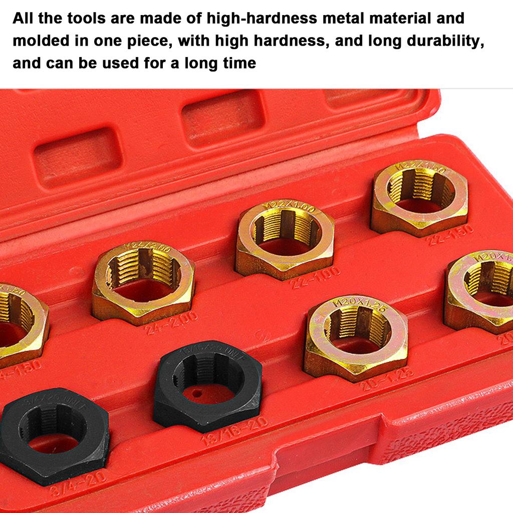 8 шт., ремонтный комплект для ремонта винта трансмиссионного вала автомобиля, набор для ремонта метрической дюймовой резьбы, автомобильный винт