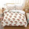 Mushroom Duvet Cover Colorful Cute Cartoon Bedding Set Twin Full King For Teen Boys Girl Kids Kawaii Botanical Plant Quilt Cover