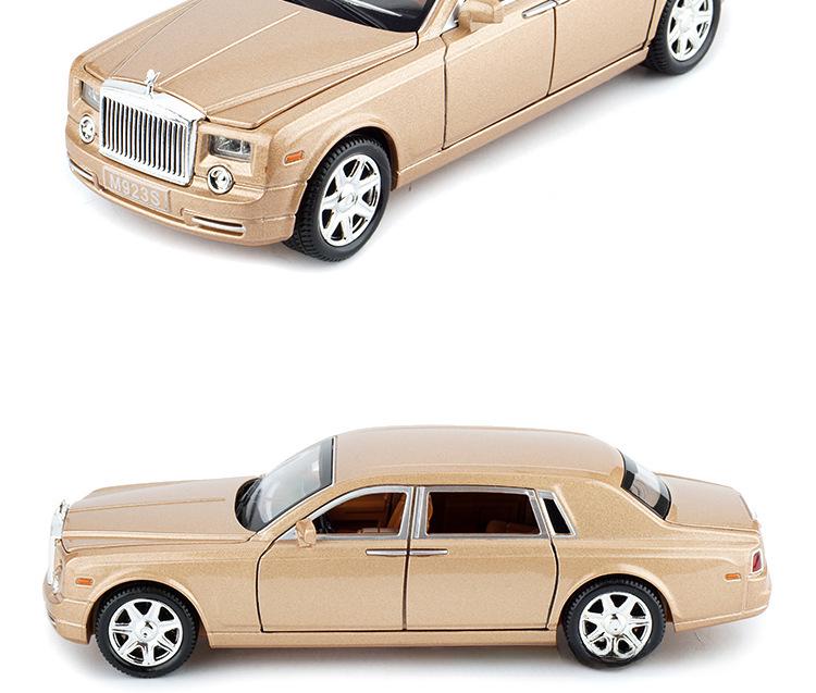 1:Игрушечная машинка Rolls-Royce Phantom VII в масштабе 24 дюйма со звуком и светом, шесть дверей, для мальчиков.
