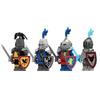 1/4Pcs Mini Children's Toys Ancient Medieval Crow Black Eagle Red Lion Dark Knight Soldiers Building Block Figure Bricks Toy