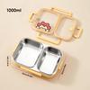 2/3 Grids Portable Divided Bento Box Microwave 304 Stainless Steel Lunch Box For Children Student Leak-proof Lunch Container