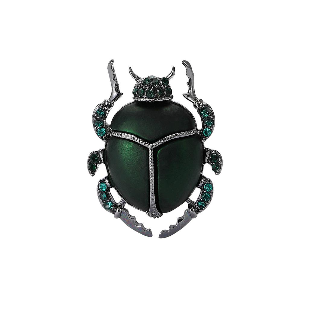 Beetle Brooch Creative Insect Brooch Niche Design Anti-Light Pin Suit Accessories