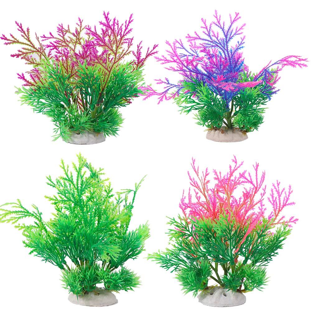 2pcs Creative Fake Grass Plastic Artificial Seaweed Water Grass Aquatic Plants  Home