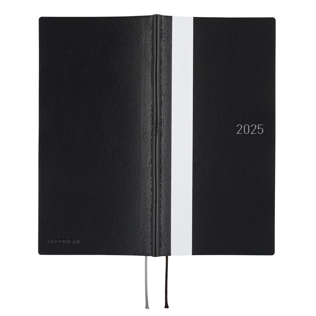 Hobonichi Techo 2025 Weeks White Starting In April Weekly Notebook Weekly Left Slim Portrait Line/Black