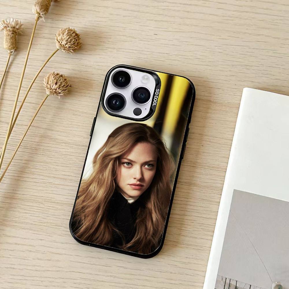 Amanda Seyfried Phone Case Color Silver Shell For IPhone 17 16 15 14 13 12 11 Pro Max Plus