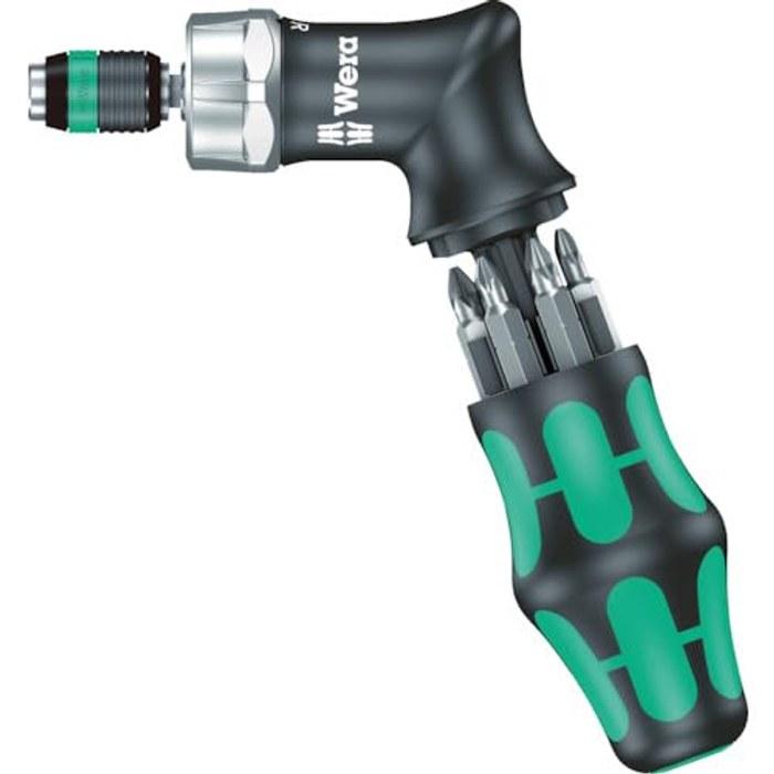 Набор бит с рукояткой Wera Kraftform Compact Pistol RA3 136012