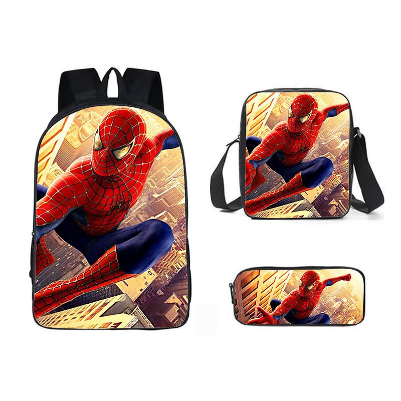 Backpack Three Piece Set Waterresistant Material Kids For