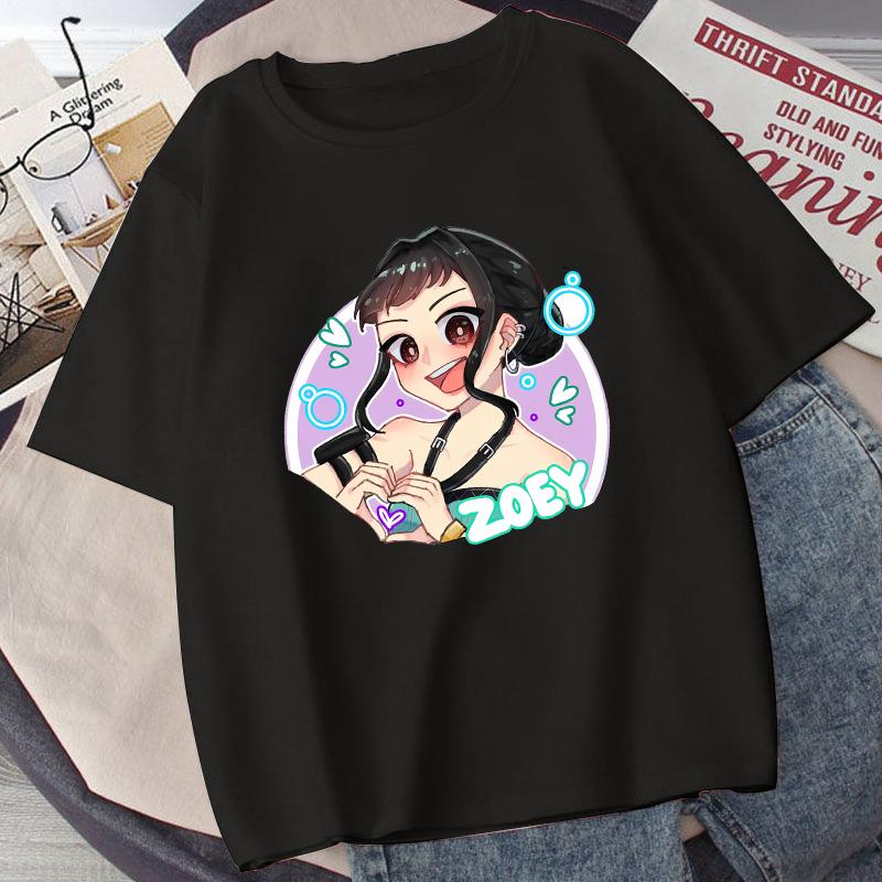 KPop Demon Hunters Child T-shirt Anime Character Print Short Sleeve Tees Girls' Summer Casual Tops Kids Birthday Gifts