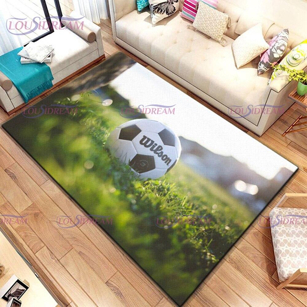 3D ковер с изображением футбола и футбольного поля, коврики с принтом для спальни, гостиной, домашний коврик для входной двери, коврик для детской комнаты