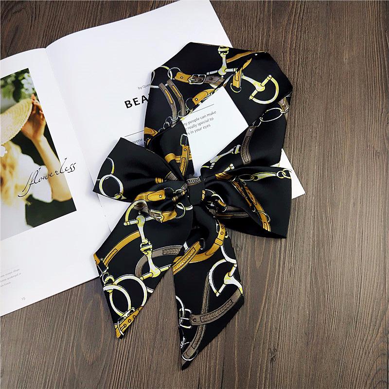 Small Scarf Women'S Long Style Spring And Autumn Double-Sided Decoration Versatile Winter Small Scarf Professional Scarf Long Scarf Accessory