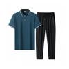 Летний комплект из топа и низа спортивного костюма, короткий топ и низ, регулируемая спортивная одежда, бирюзовый [Cloudstop], мужской комплект, одежда, верх, мужская футболка, рукав,