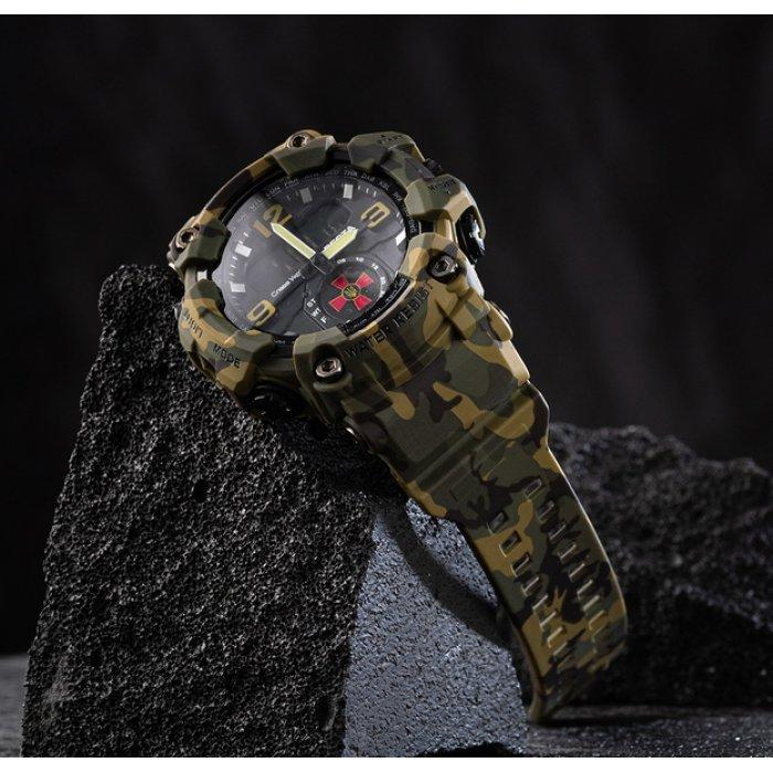 Мужские спортивные тактические часы Besta Brave ZSU Army Green с гербом армии Украины