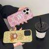 Кавайная Милая Кролик M-MolangS Аниме Для IPhone 17 16 15 Plus Pro Max 12 14 Plus 11 13 Волна Гофрированная Полоска Funda Чехол для Телефона