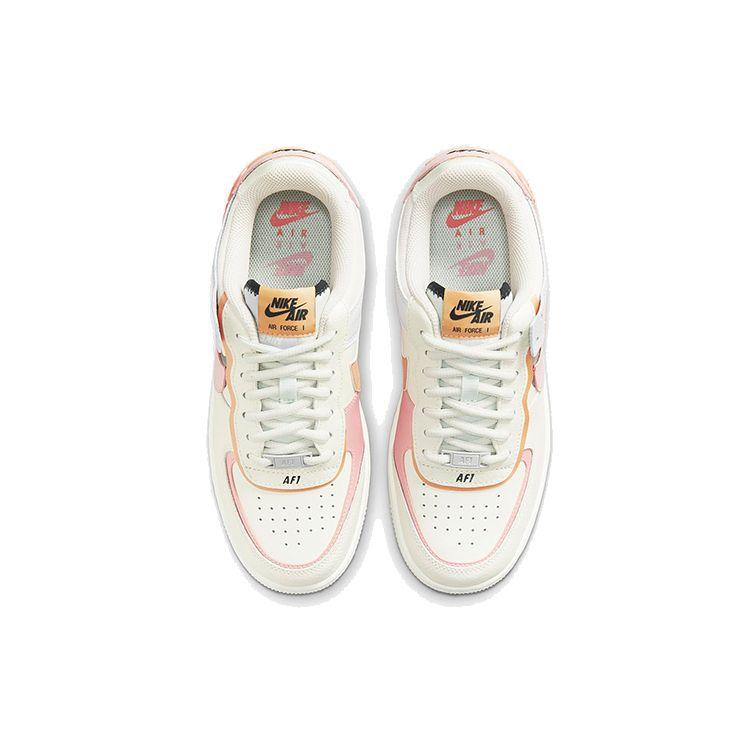 Nike Air Force 1 Shadow Orange Chalk Pink Glaze Женские кроссовки Кремовый Парус Темно-Обсидиан CI0919-111