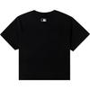 New MLB Drop Shoulder Sleeve T Shirt Women's Black 3FTSV1443-50BKS