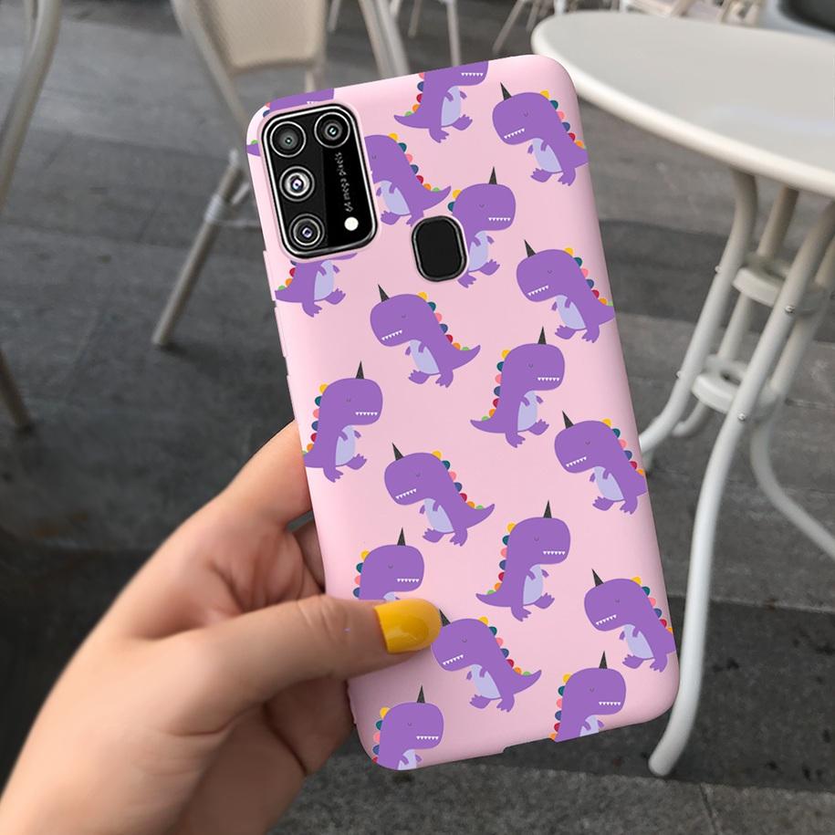 Силиконовый чехол для Samsung M31 M 31 Чехол Свежий Цветок Перо Ударопрочный Чехол для Телефона для Samsung Galaxy M31s M31 s M315 M317 Etui