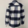Women's  And Winter Fashion Loose Plaid Print Pocket Long Sleeve Jacket