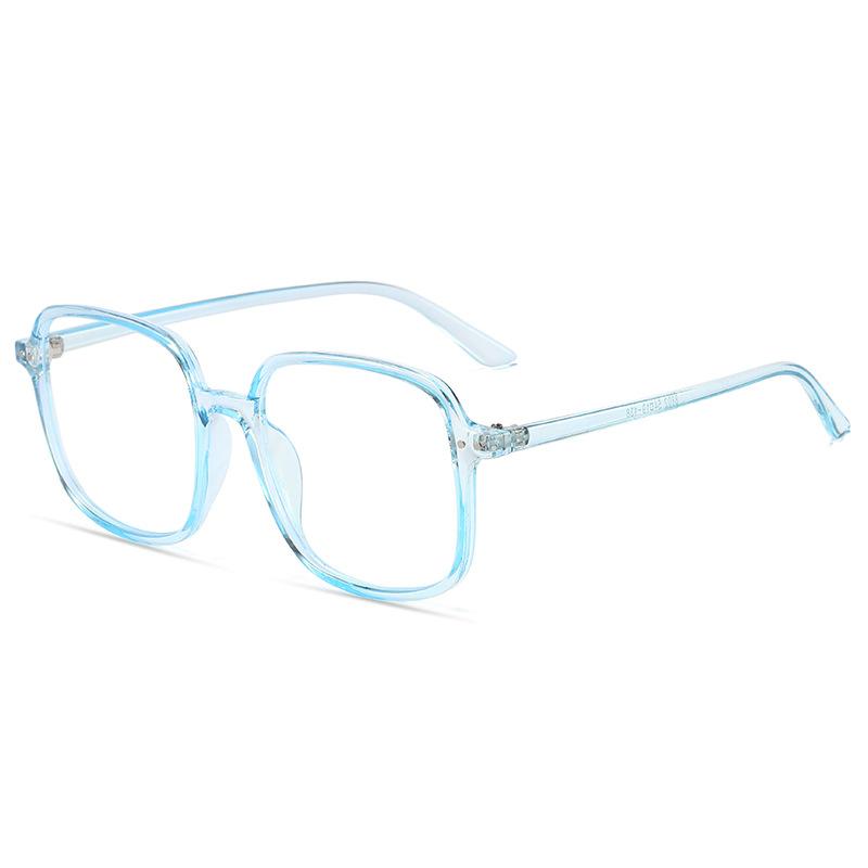 Ультралегкие женские квадратные очки для защиты глаз от синего излучения, антирадиационное большое лицо, тонкое и универсальное круглое плоское зеркало