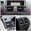 Carbon Fiber Car Air Outlet Air Conditioner Vent Modification Cover Trim Strips Stickers For Benz C W204 Car Inner