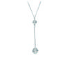 [J9378] - Silver Necklace 'Sissi' Silver White - 6 and 9 Mm Pearls