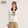 Teenie Weenie Women's Bear Polo Collar Sweatshirt