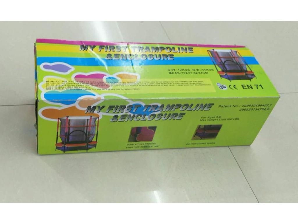 Indoor Cross-Border Trampoline: PVC & Stainless Steel for Kids & Adults, Creative for Sports & Fitness