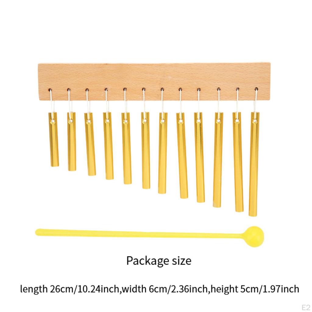 12-тактный ударный музыкальный инструмент для раннего обучения духовым с колотушкой для