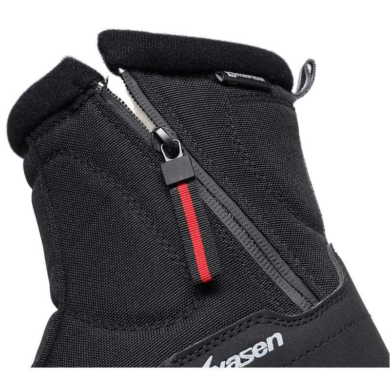 Winter New Thick Couple Snow Boots Plus Velvet Warm Side Zipper Outdoor Casual Short Boots Cold Resistance Men Cotton Shoes