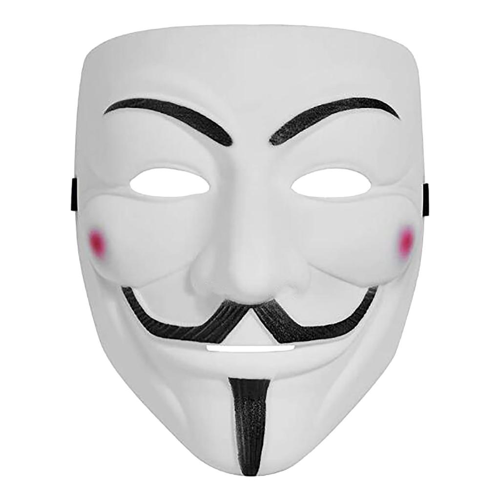 Hackers Mask White V For Vendetta Halloween Face Mask Costume Cosplay Party Costume Fright Props Halloween Party Decorations