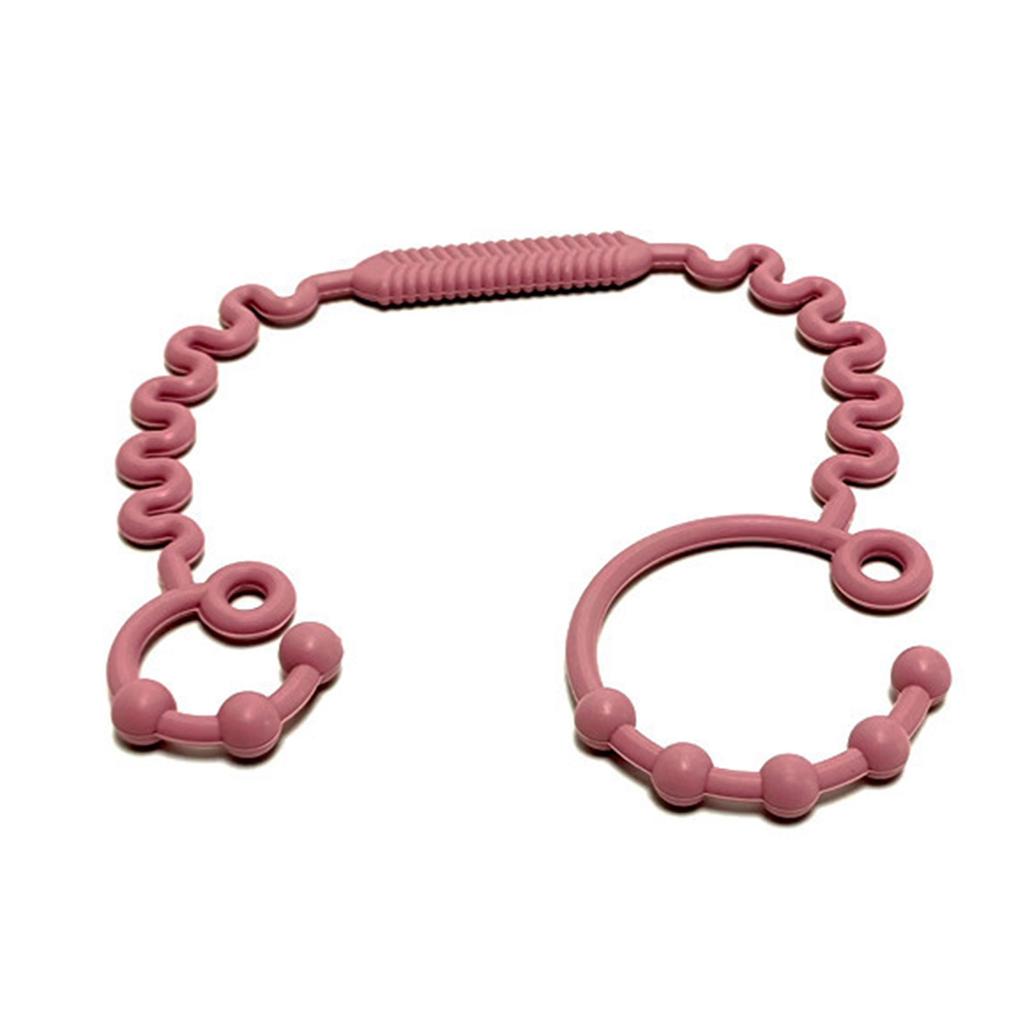 Food Grade Silicone Teether Hold Cup Catcher Toy Seat Belts Drinking Cup Holder Strap for Pushchair High Chair Car Seat