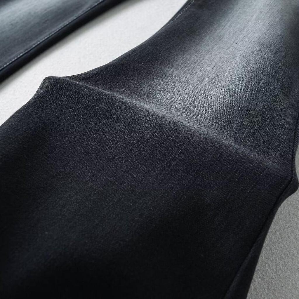 Женские расклешенные джинсы с заниженной талией в стиле ретро 2024 года, белые, с эффектом потертости