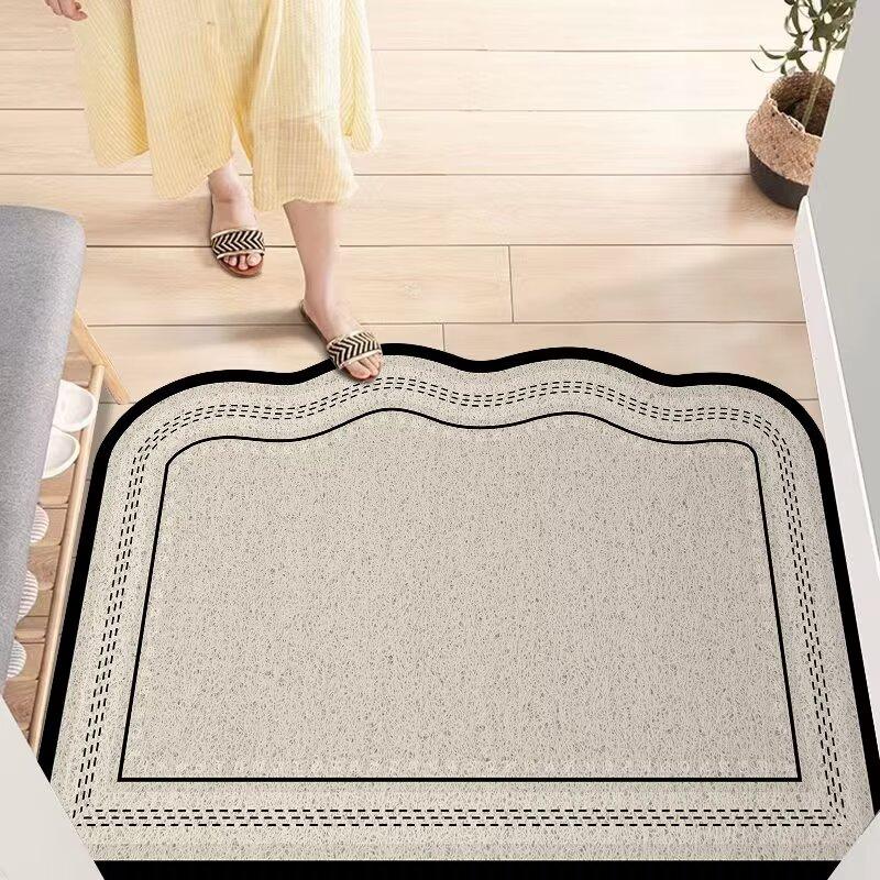 Entry door silk ring floor mat Entry door door mat Household entrance door rubbing soil non-slip foot mat