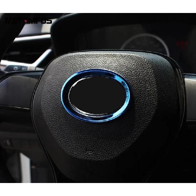 For Toyota Camry 2018 Stainless Steel Steering Wheel Cover Molding Trim Ring Frame Interior Accessories
