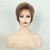 Новый модный пушистый короткий парик, высокотемпературный шелковый парик, гарнитура
