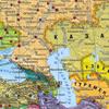 Russian Map-Europe Map-Political Distribution Map,Wall Art Posters,Tourism/Educational Tool,Decorative Hanging Picture